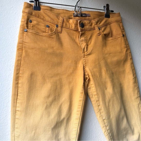 prAna Jett Ombré Dip Dye Organic Cropped Jeans Sz 6 - Picture 6 of 14
